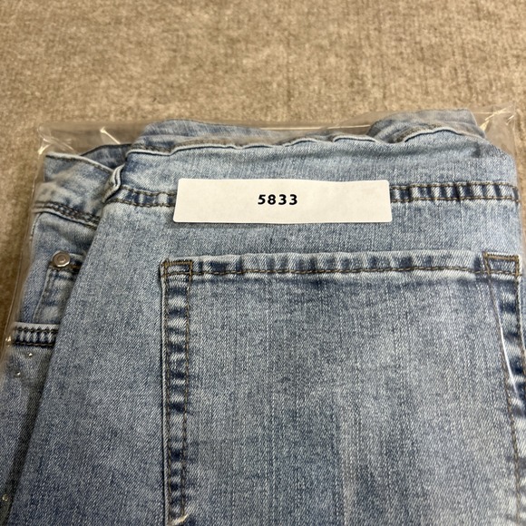 Rebecca Minkoff Crystal Embelished Denim‎ Jeans Sparkle 16W Glam Preppy - Picture 7 of 7